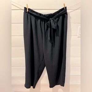 🖤LILY MORGAN – Black Baggies with Tie Waist – Size 2X